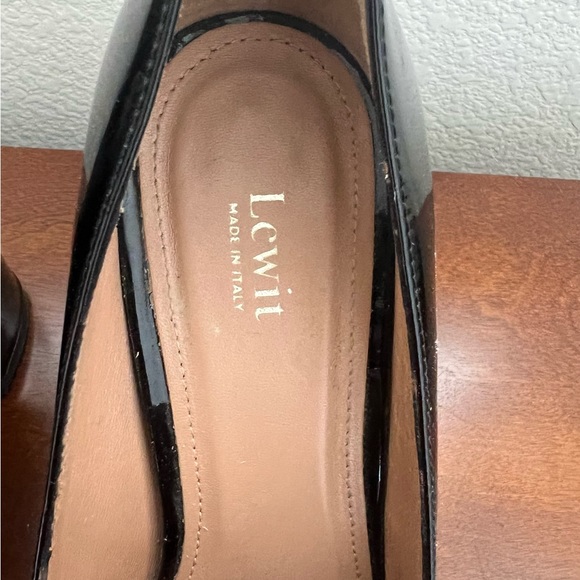 Lewit Amara Leather Loafer Block Heel Shoes in black - Picture 3 of 4
